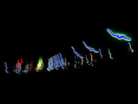 Blue stain in the rain